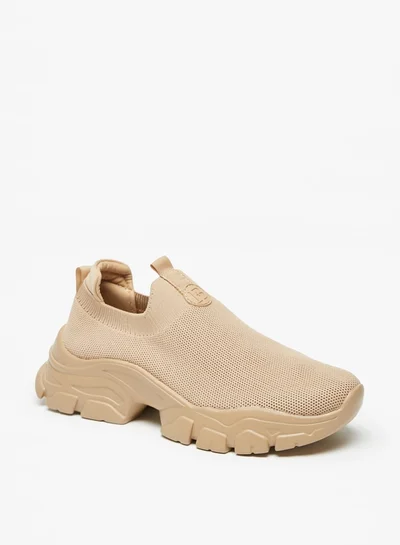 Flora Bella Women Textured Slip-On Casual Sneakers