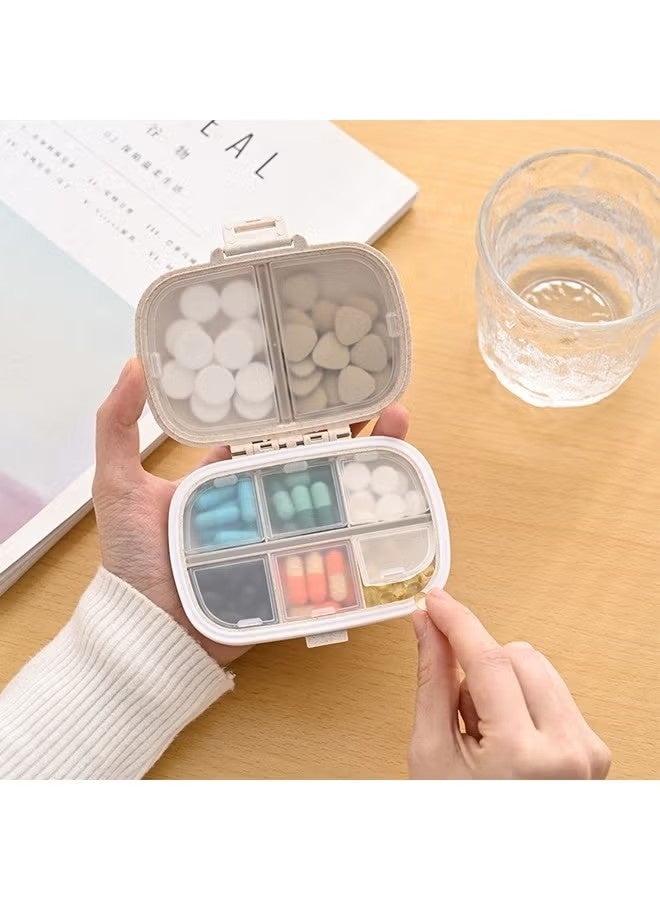 Happy D Portable 8 Compartment Sealed Pill Box Weekly Pill Organiser - Image 3