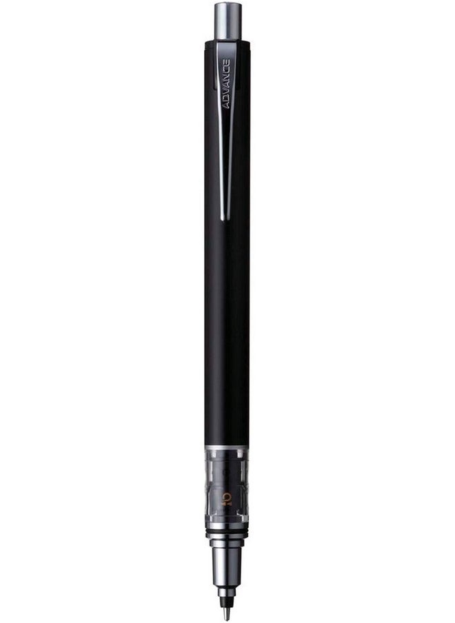 Uni - قلم رصاص ميكانيكي دوار من Kuru Toga Advance Auto Lead مقاس 0.5 مم (أسود) - Image 1