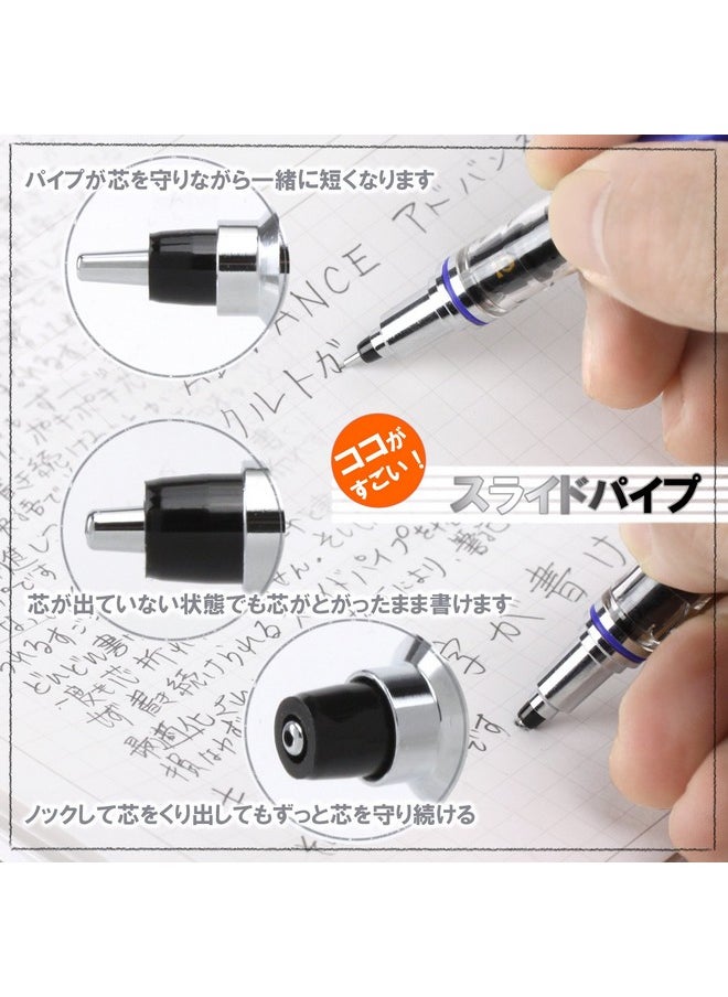 Uni - قلم رصاص ميكانيكي دوار من Kuru Toga Advance Auto Lead مقاس 0.5 مم (أسود) - Image 1