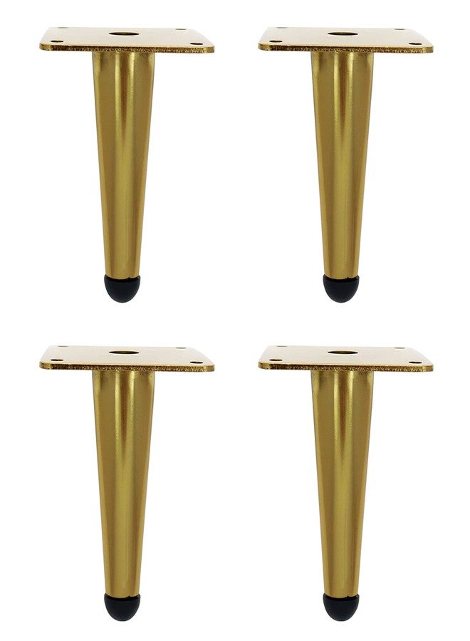 Sydien 4Pcs 100mm Golden Metal Furniture Straight Legs Hardware for Sofa Legs Coffee Table Legs - Image 1