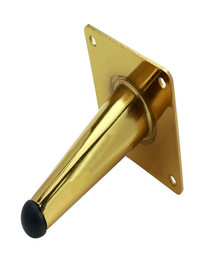 Sydien 4Pcs 100mm Golden Metal Furniture Straight Legs Hardware for Sofa Legs Coffee Table Legs - Image 4