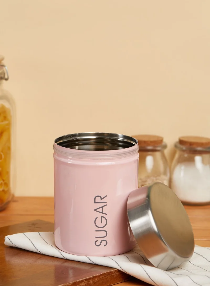 Premier Liberty Enamel Pink Sugar Canister
