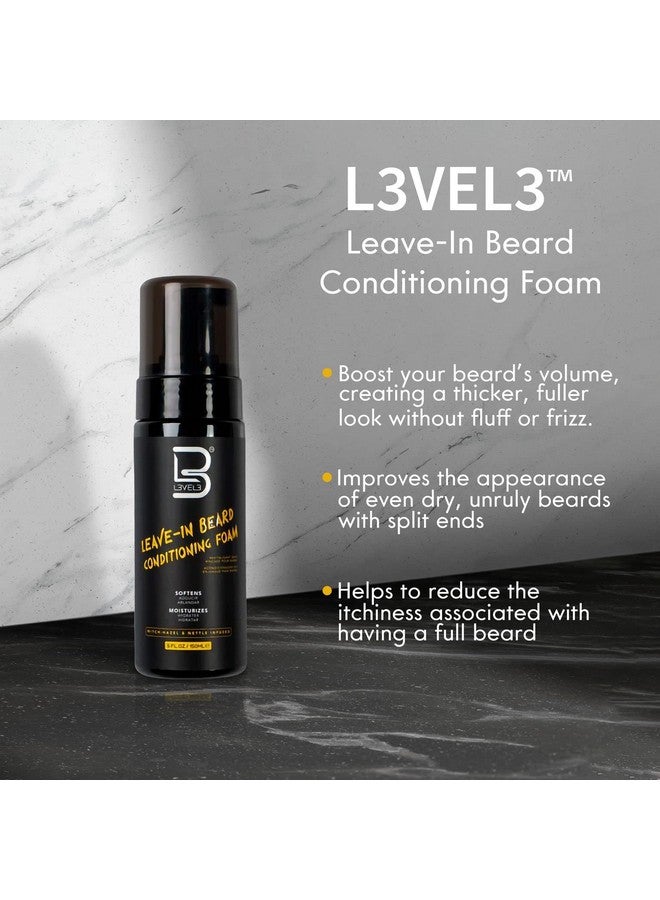 L3 Level 3 Leavein Beard Conditioner Foam Beard Hydrator Soften And Moisturizes Facial Hair - Image 4