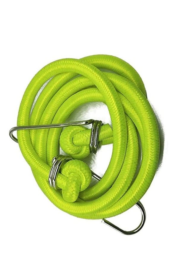 Dmitry High Strength Elastic Neon Color Bungee Cords, Luggage Tying Rope with Hooks, Set of 1, 8 feet - Image 1