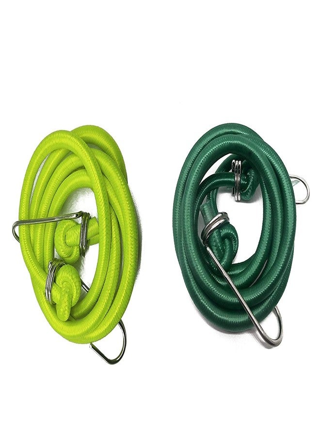 Dmitry High Strength Elastic Neon Color Bungee Cords, Luggage Tying Rope with Hooks, Set of 1, 8 feet - Image 3