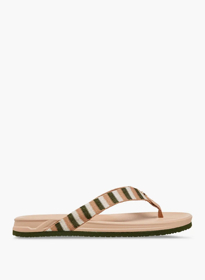 لي كوبر Women's Textured Thong Slippers