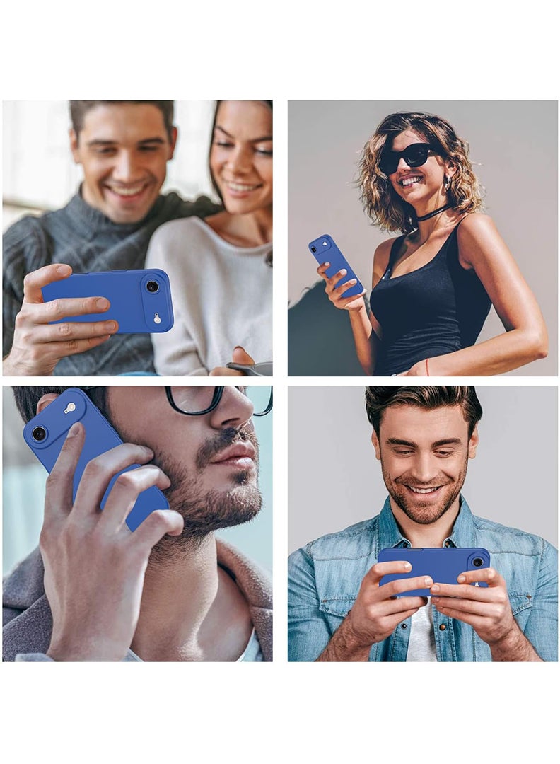 Theodor Protective Slim Fit Case Liquid Silicone Cover with Full Body Protection Anti-Scratch Shockproof Case For Apple iPhone 17 Air (Blue) be positive - White - Image 5