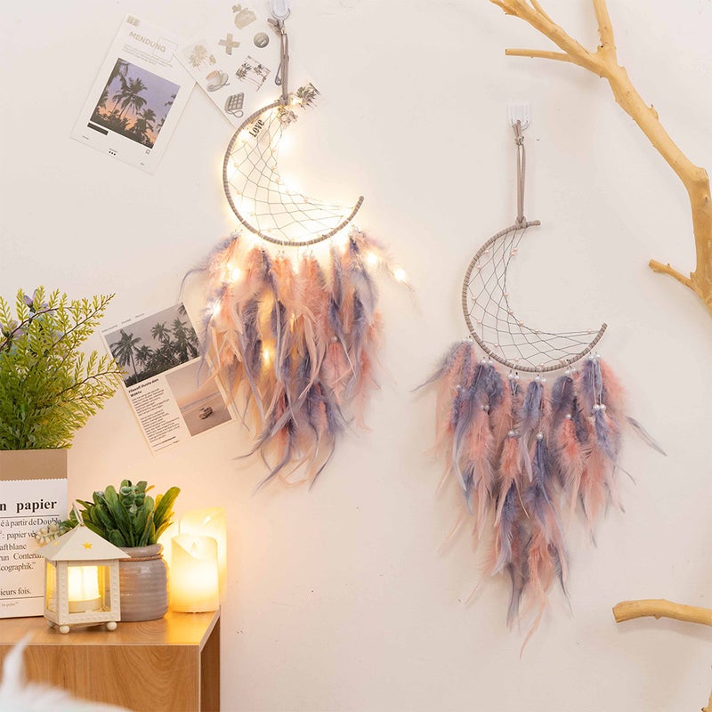 Dreamers Handmade Girl'S Heart Dream Catcher Creative Home Ornaments Indian Dream Catcher Ornaments Pendant Wind Chimes - Image 2