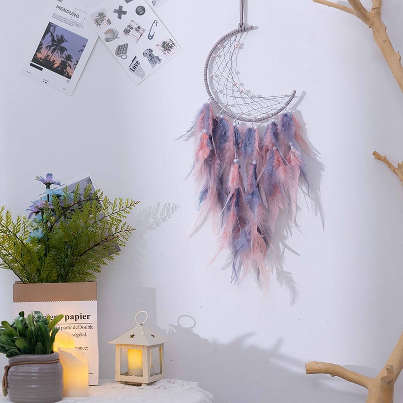 Dreamers Handmade Girl'S Heart Dream Catcher Creative Home Ornaments Indian Dream Catcher Ornaments Pendant Wind Chimes - Image 5
