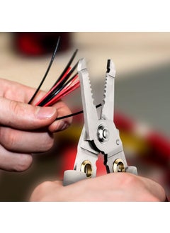KELUMIE KELUMIE 6in1 Wire Stripper and Cutter Tool for Electricians Multifunctional Wire Stripping Cutting Crimping and Winding Pliers Precision Stainless Steel Electrician Hand Tool  - Image 2