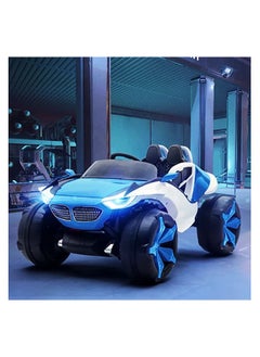 Generic BMW Ride On Car electric toy car for children, remote control, four-wheel drive, 6 motors, new model (blue)  - Image 2