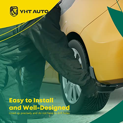 YHTAUTO Set of 4 Mud Flaps Splash Guards Accessories Replacement for Honda Accord Sedan 2018 2019 2020 2021 2022 4-Door, Not for Hybrid Model, Front and Rear LH RH, Black - Image 3