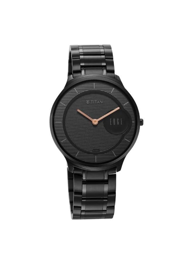 تيتان Men's Stainless Steel Analog Watch 1843NM03 - 38 mm