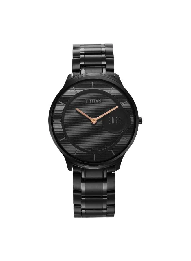 تيتان Men's Stainless Steel Analog Watch 1843NM03 - 38 mm