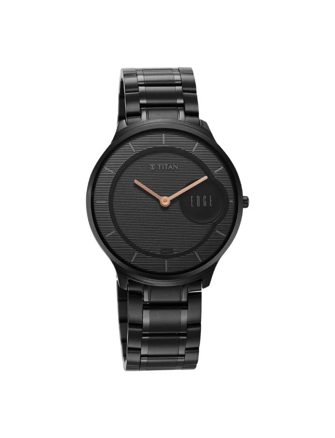 تيتان Men's Stainless Steel Analog Watch 1843NM03 - 38 mm