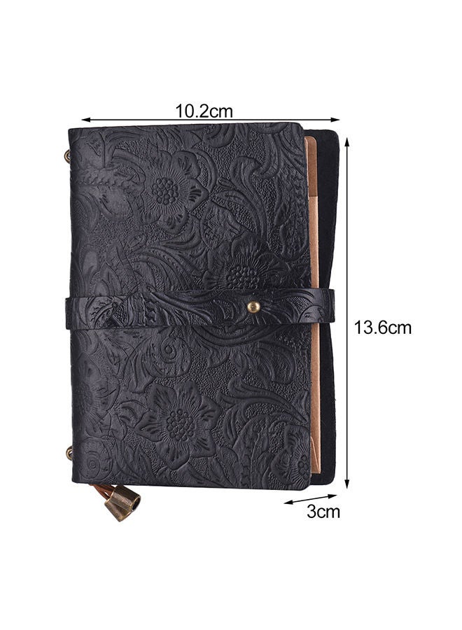 NIBEMINENT Leather Vintage Embossed Pattern Travel Journal Notebook - Image 2