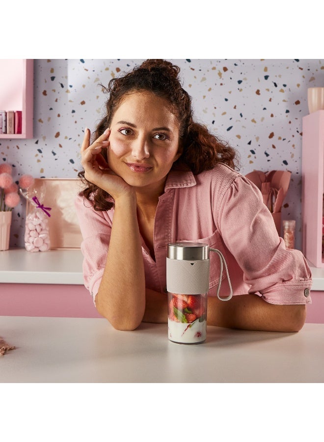 مولينكس Moulinex Lightmix, Portable Blender, 300ml, Argile Color - LM1C0AF0 50 W LM1C0AF0 beige - Image 5