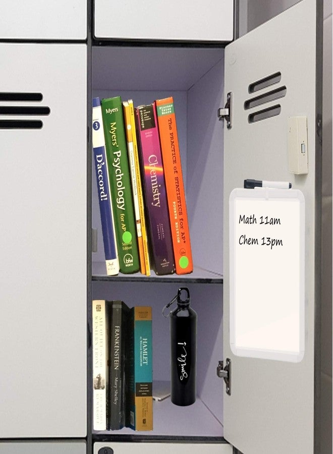 CEREM Magnetic Dry Erase Board for School Locker, 8.5" x 11", White-Framed with Marker and 2 Magnets - Small Whiteboard for School, Home, Office, Travel - Image 4