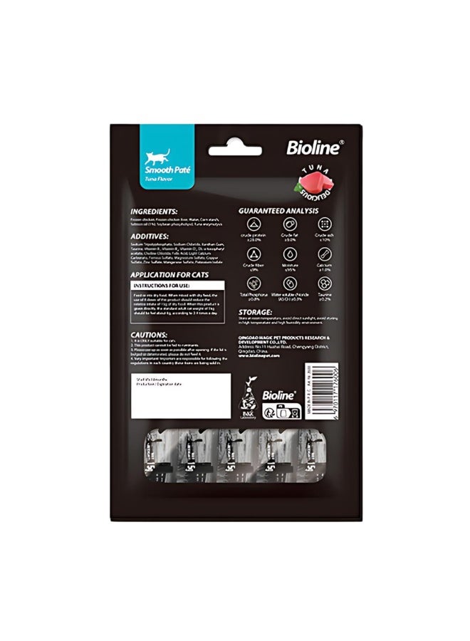 بايولاين بيولين فيست الطبيعي باتيه ناعم بنكهة التونة (15 جرام × 5 قطع) - Image 2