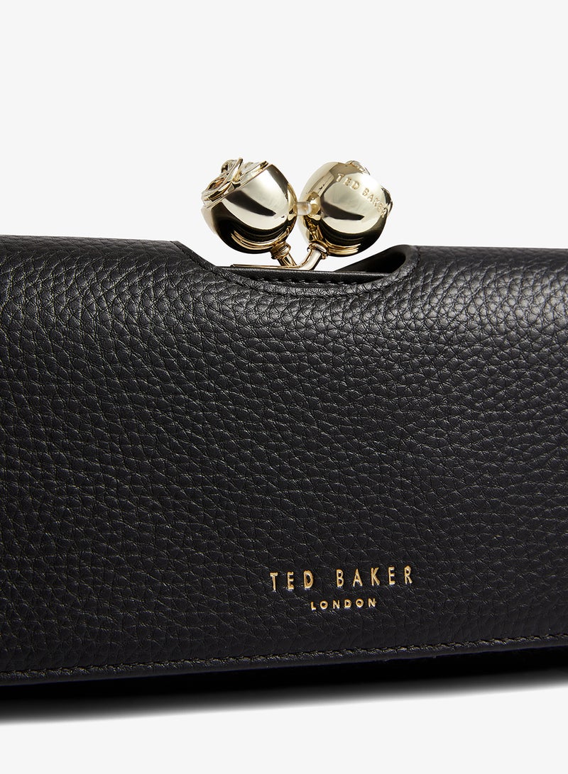 Ted Baker Rose Detail Leather Large Bobble Purse - Image 3
