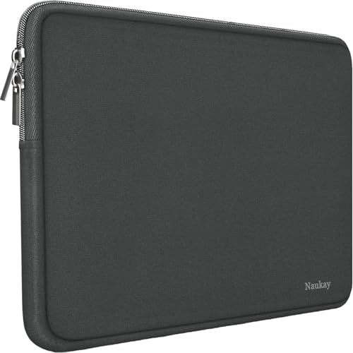 Naukay Laptop Sleeve Case 14 Inch, Resistant Neoprene Laptop Cover/Notebook Computer Pocket Case/Tablet Briefcase Carrying Bag for 14 inch HP, Lenovo, Asus Notebook, Ultrabook, Grey - Image 1