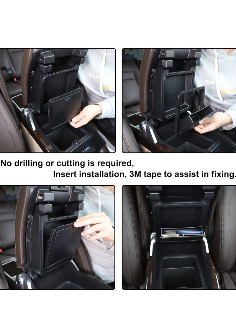 SYOSI - Car Armrest Storage Box for Land Rover Range Rover Executive 2018-2022,Hidden Organizer Tray,Container Insert Pallet Manager Accessories(Matte Black) - Image 1