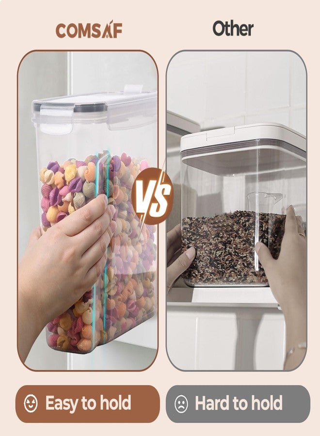 ComSaf 6L Cereal Containers Storage 2-Pack - Airtight Food Storage Containers with Lids - Large Kitchen Pantry Organizer for Cereal, Flour, Rice - Image 5