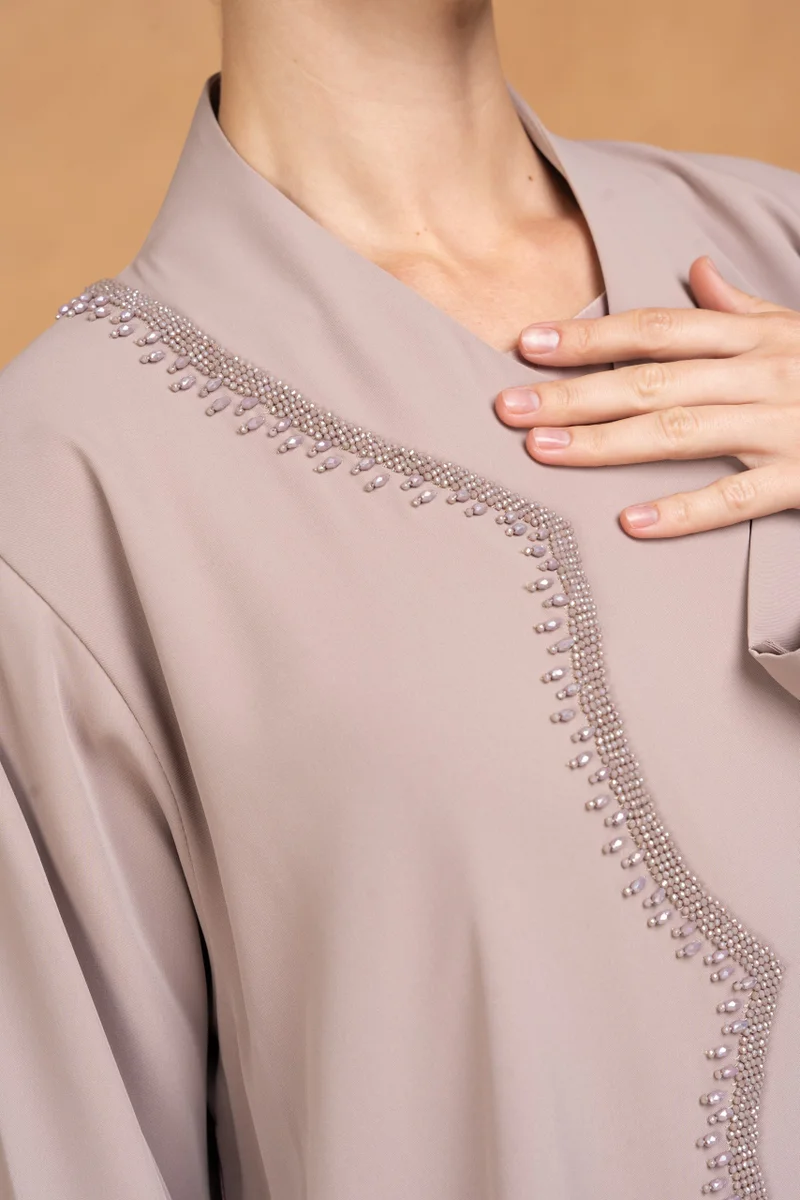 Meem by Mariyah  Front open abaya with sheila for Women | Best Price UAE
