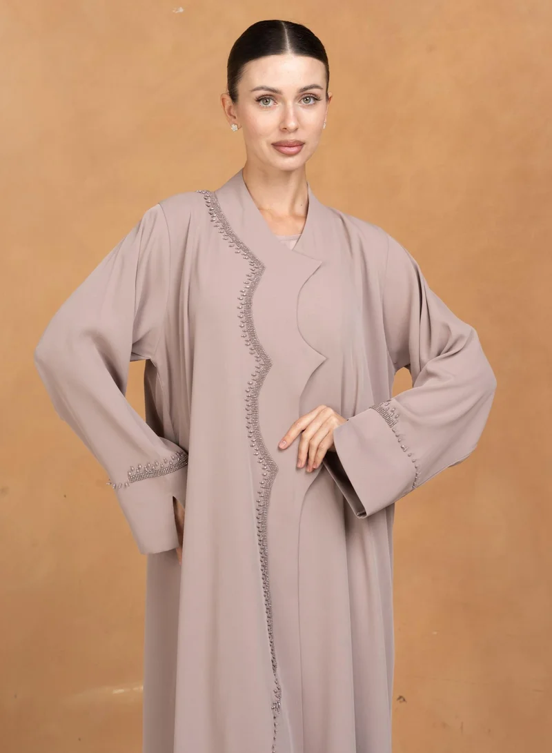 Meem by Mariyah  Front open abaya with sheila for Women | Best Price UAE
