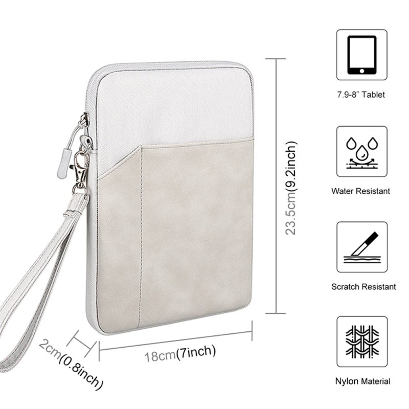 Tablet Pouch 7.9Inch-8.4Inch 3-Layer Protection Premium Nylon 600D Pouch - Water Resistant Portable Tablet Pouch for Business School Travel - Image 3