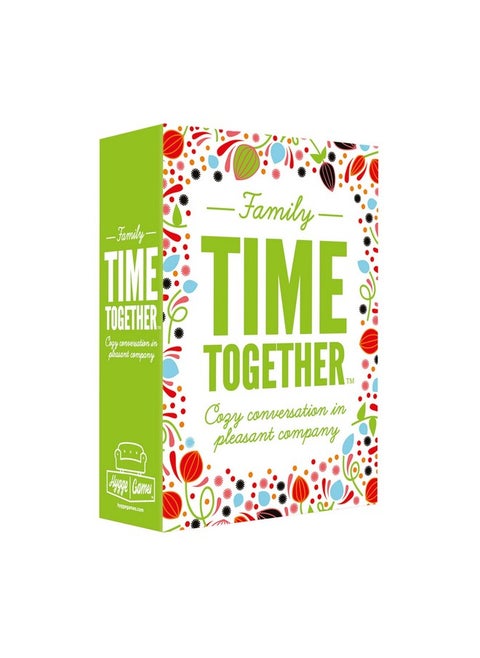 Hygge Games Time Together Family Game - Fun Conversation Starters Card Game for Families, Multicolored, Green, 4" L x 3" W x 1.5" H