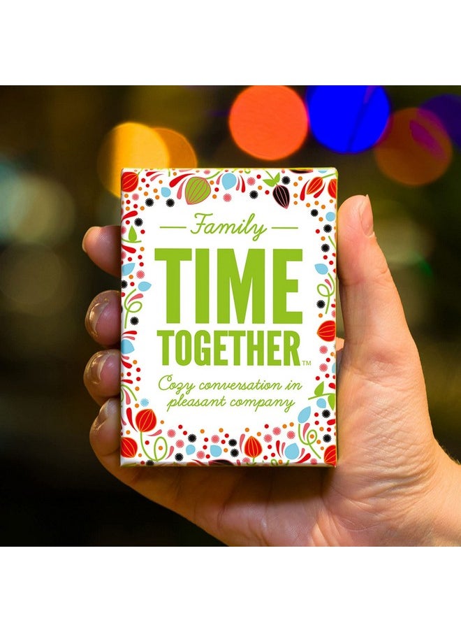 Hygge Games Time Together Family Game - Fun Conversation Starters Card Game for Families, Multicolored, Green, 4" L x 3" W x 1.5" H