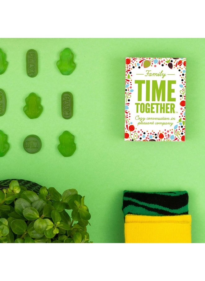 Hygge Games Time Together Family Game - Fun Conversation Starters Card Game for Families, Multicolored, Green, 4" L x 3" W x 1.5" H