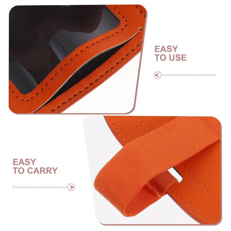 Horizontal Arm Badge Holder With Orange Protective Cover For Nurses Work Security - Image 4