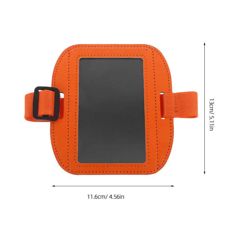 Horizontal Arm Badge Holder With Orange Protective Cover For Nurses Work Security - Image 3