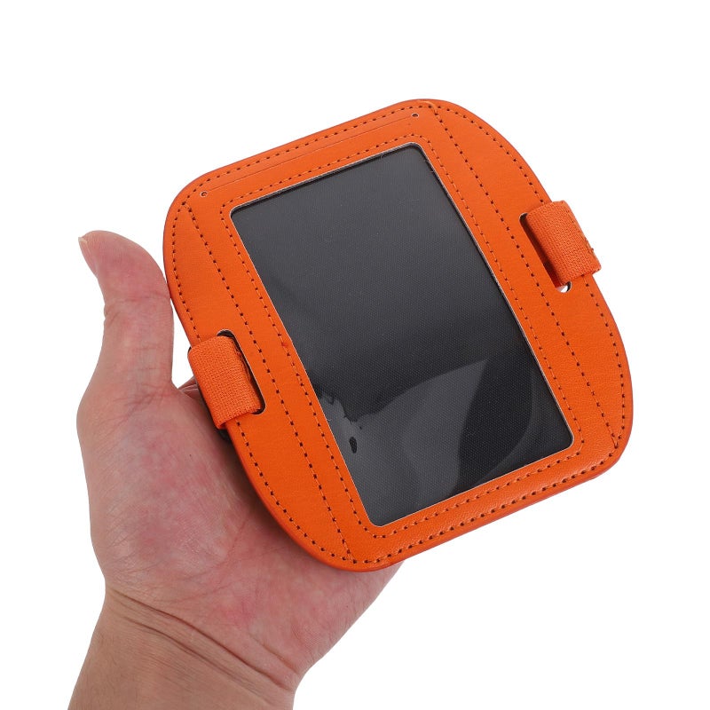 Horizontal Arm Badge Holder With Orange Protective Cover For Nurses Work Security - Image 5