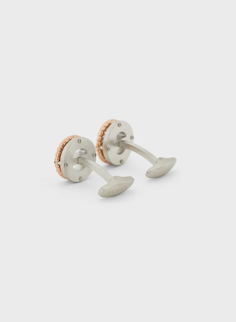 POLICE BOLT CABLE CUFFLINKS