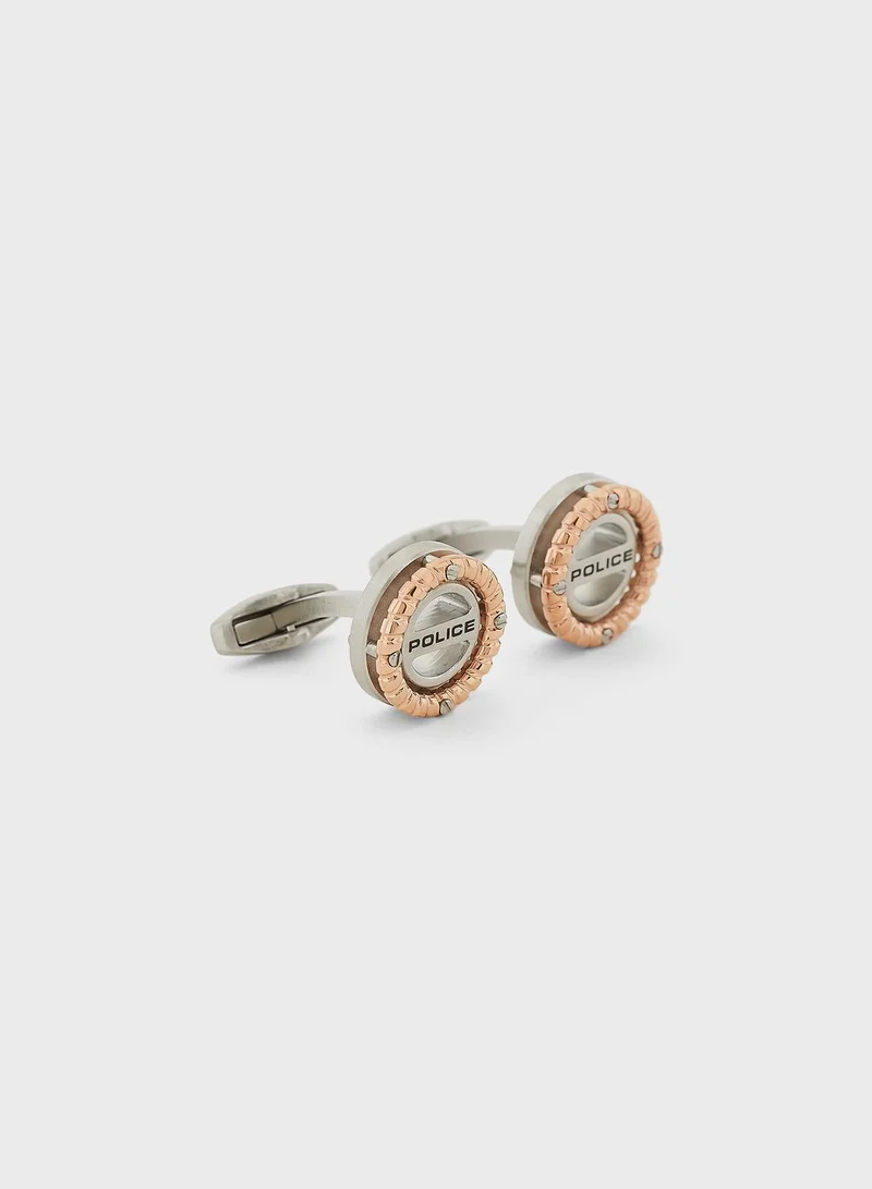 POLICE BOLT CABLE CUFFLINKS