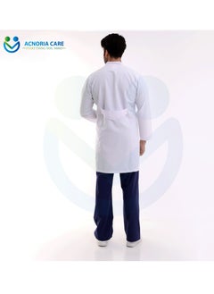 ACNORIA CARE Men's Short Medical Lab Coat For Doctors Nurses And Hospital Workers Comfortable And Elegant - From Acnoria Care - Size XXL  - Image 3