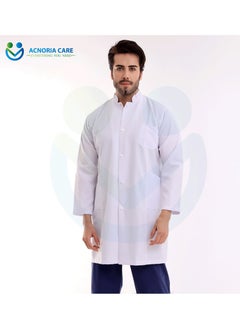ACNORIA CARE Men's Short Medical Lab Coat For Doctors Nurses And Hospital Workers Comfortable And Elegant - From Acnoria Care - Size XXL  - Image 2