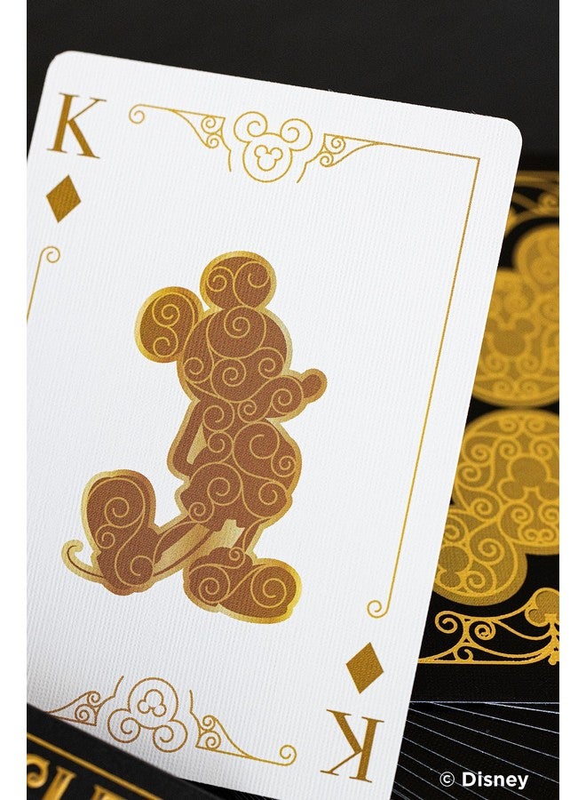 Bicycle Disney Mickey Mouse Inspired Black and Gold Playing Cards - Image 3