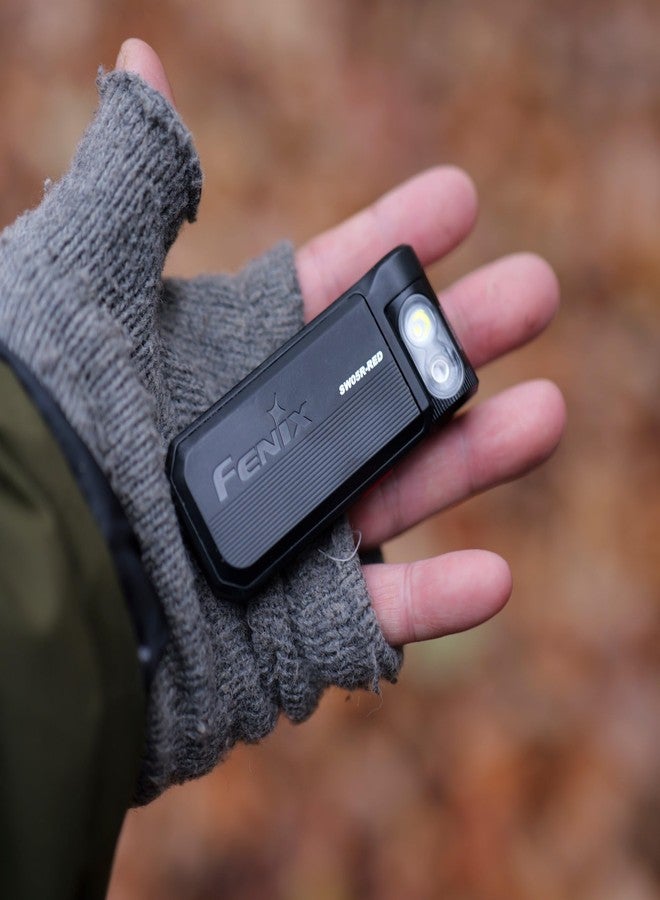 fenix SW05R-Red, Black Body | White and Red LEDs | Rechargeable Inspection & Security Torch | 150 Lumen | 39m | 49 Hrs Max | 3 Level White Light | 10 Lumen Red Light | 200 Degree Rotating Head | IPX6 - Image 2