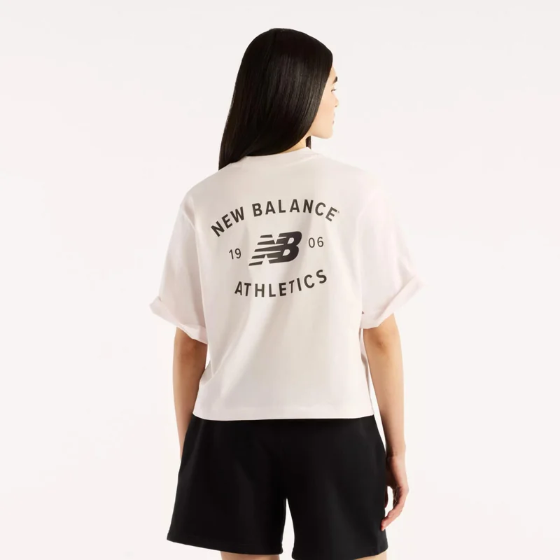 New Balance Pink Salt Women's Reimagined Relaxed T-Shirt for Women | Best Price UAE