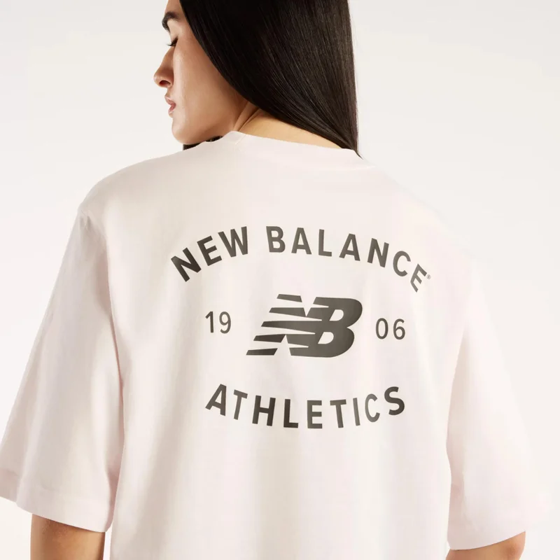 New Balance Pink Salt Women's Reimagined Relaxed T-Shirt for Women | Best Price UAE