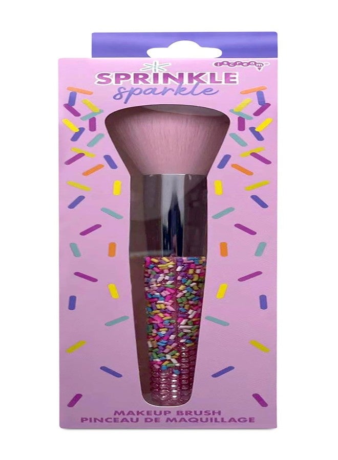 iscream Sprinkle Sparkle 7" Make-up Powder Brush with Pink Bristles and Sprinkle Handle - Image 2