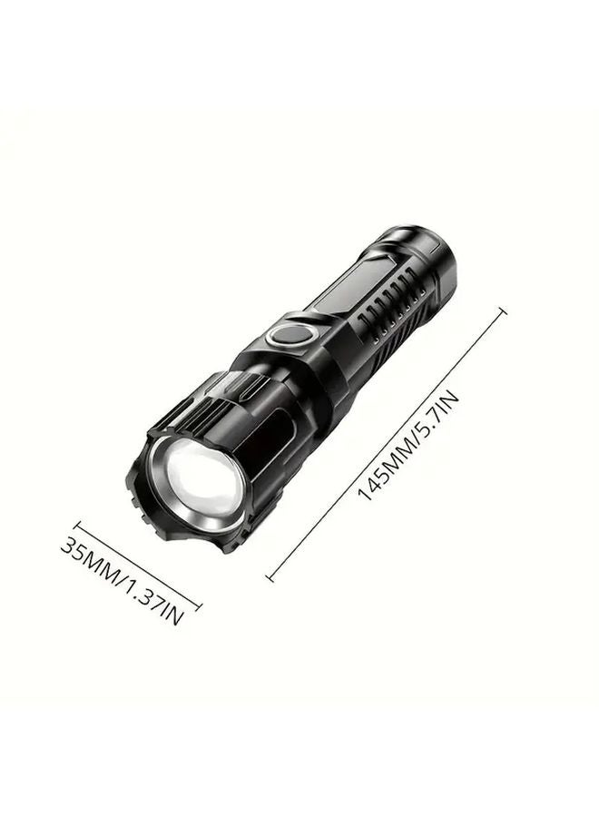 مصباح LED يدوي عالي اللمعان قابل للتكبير شحن عبر USB بثلاثة أوضاع - Image 4
