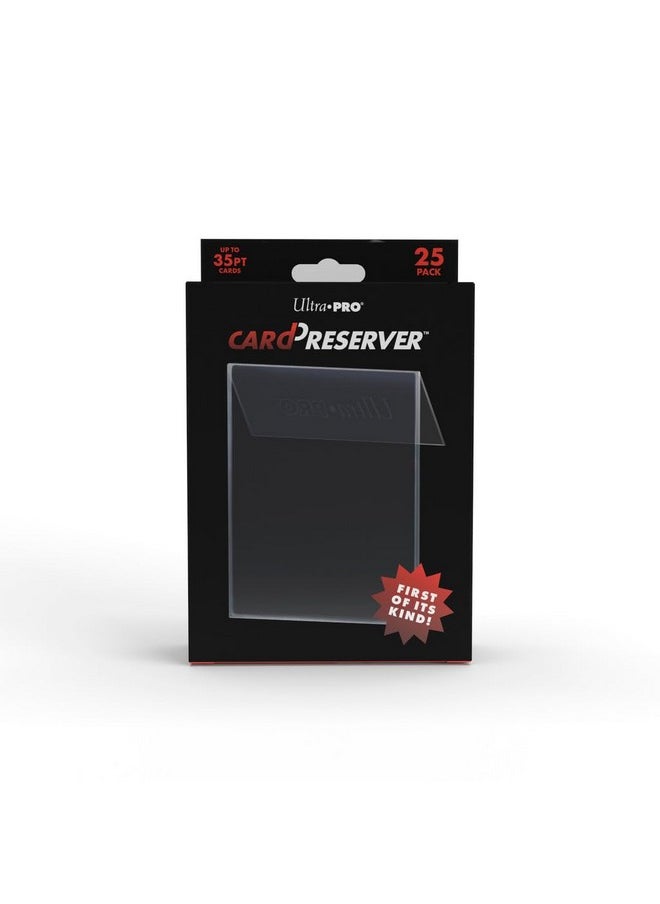 Ultra PRO - CardPreserver 25Ct. Transparent Card Preserver, Protect & Store Collectible Sports Cards, & Standard Size Cards up to 35PT, 2-in-1 Protective Sleeve, Semi Rigid Back, Soft Loading Front