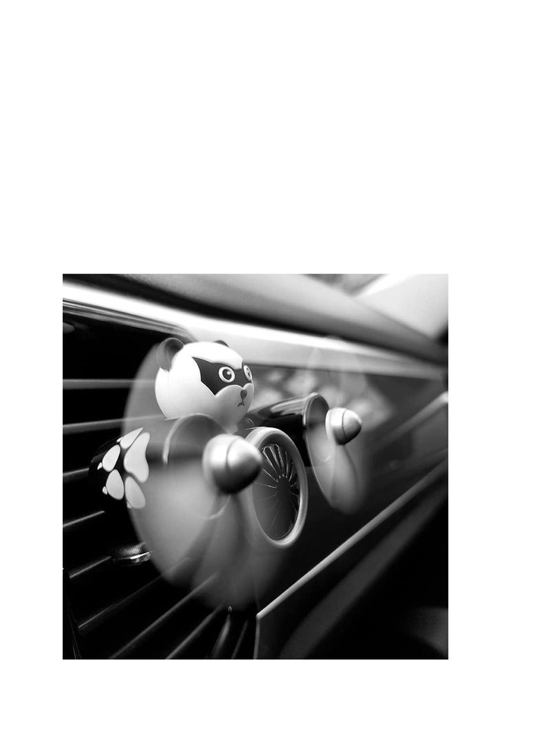 Pilot Car Air Fresheners, Bear Pilot Retro Airplane Car Air Freshener, with 2 Pcs fragrance tablets, Personalised Air Outlet Vent Car Accessories, with Rotating Propeller for Car Decoration - Image 4