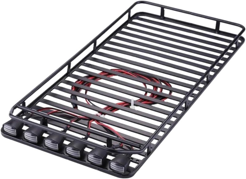 Yurefax 1/10 Roof Rack with 6 Light Kits for RC Crawler - Image 3